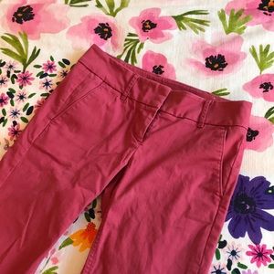 LOFT Coral Pink Marisa Chinos (Size 0)